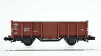 Minitrix N Konvolut Güterwagen Viehtransportwagen, gedeckter Güterwagen "Hilfszug Feuerlöschwagen", Rungenwagen Holzladung, Hochbordwagen, Niederbordwagen DB