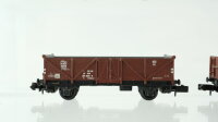Arnold N Konvolut Güterwagen Hochbordwagen Ladung Dampflok, 3 x Hochbordwagen, Niederbordwagen, Kipplore Ladung Kohle DB, u.a.