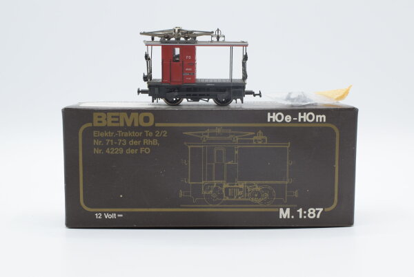Bemo H0m 1271 E-Traktor BR Te 2/2 4926 FO Gleichstrom