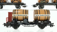Märklin H0 Konvolut Weinfasswagen "Bordeaux" Weinfasswagen mit Bremserhaus "Actien-Gesellschaft Rosenheim" Länderbahn