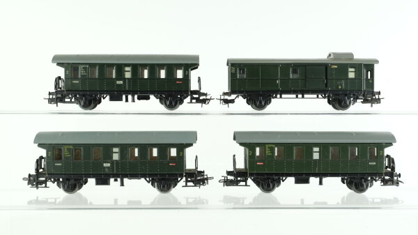 Märklin H0 Konvolut Personenwagen 2.Kl. Packwagen "3294" Blech Länderbahn