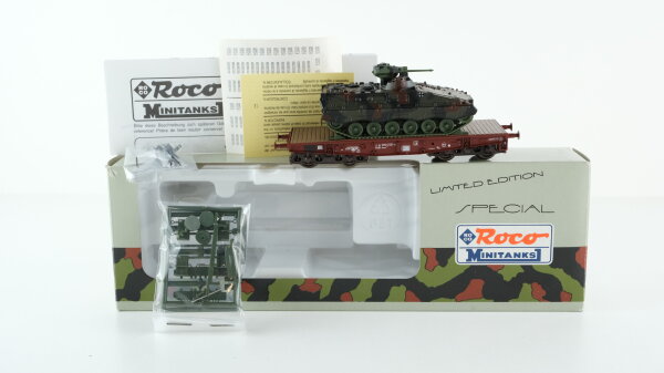 Roco H0 818 Rungenwagen (Minitanks Schützenpanzer Mader) DB