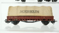 Märklin/Baur H0 Konvolut Gedeckter Güterwagen "Stückgut-Schnellverkehr" Hochbordwagen Niederbordwagen mit Plane "Märklin" Kesselwagen "Shell" Kühlwagen "250 Jahre Stadtbrand Ehingen" DB
