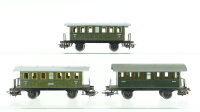 Märklin H0 Konvolut Personenwagen 2.Kl. grün...