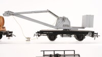 Piko H0 Konvolut Güterwagen Kesselwagen "Shell Chemicals", Weinfasswagen "Holzfässer", Kranwagen mit Schutzwagen DR, u.a.