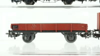 Märklin H0 Konvolut Niederbordwagen Gedeckter Güterwagen Rungenwagen Hochbordwagen mit Holz DB