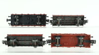 Märklin H0 Konvolut Niederbordwagen Gedeckter Güterwagen Rungenwagen Hochbordwagen mit Holz DB