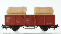 Märklin H0 Konvolut Kranschutzwagen Niederbordwagen Hochbordwagen mit Holz Niederbordwagen mit Holz Nierderboirdwagen 4-achsig DB