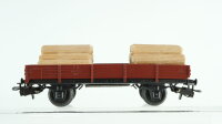 Märklin H0 Konvolut Kranschutzwagen Niederbordwagen Hochbordwagen mit Holz Niederbordwagen mit Holz Nierderboirdwagen 4-achsig DB
