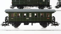 Märklin H0 Konvolut Personenwagen 2.Kl. Abteilwagen  2.Kl. Packwagen "4003" Packwagen mit Bremserhaus Länderbahn/K.P.E.V.