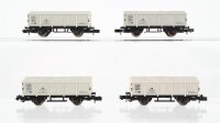 Arnold N Konvolut Güterwagen 4 x Klappdeckelwagen...