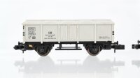 Arnold N Konvolut Güterwagen 4 x Klappdeckelwagen "Bahnhofswagen Nürnberg" weiß DB