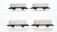 Arnold N Konvolut Güterwagen 4 x Klappdeckelwagen...