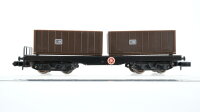 Arnold N Konvolut Güterwagen 2 x Containertragwagen...
