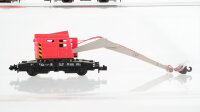 Arnold/Minitrix N Konvolut Güterwagen Kranwagen mit Niederbordwagen, Kipplor, Güterzugbegleitwagen DB, u.a.