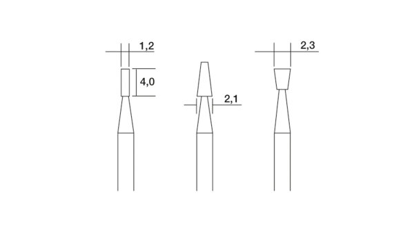 Proxxon 4528752 Hartmetall-Fräsersatz, Zylinder, Kegel, Walze