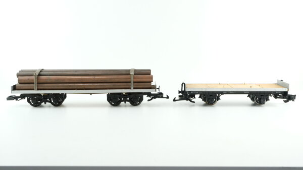 Eigenbau/LGB G Rohrtransportwagen-Set