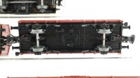 Märklin H0 Konvolut Güterwagen gedeckter Güterwagen, Kühlwagen, 2 x Hochbordwagen, Niederbordwagen DB