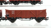 Märklin H0 Konvolut Güterwagen gedeckter Güterwagen, Kühlwagen, 2 x Hochbordwagen, Niederbordwagen DB