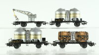 Märklin H0 Konvolut Güterwagen Kranwagen alt...