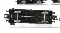 Märklin H0 Konvolut Güterwagen Kranwagen alt Blech, Weinfasswagen 308, 2 x Braunkohlestaubwagen DB (Fehlteile)
