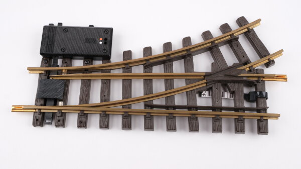 LGB G 1210/1215, 1201/10 Weiche links R1 30 Grad, 1x elektrischer Antrieb (1201/10)