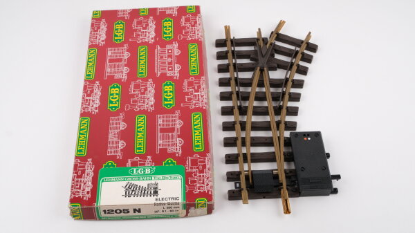 LGB G 1200/1205, 1201/10 Weiche rechts R1 30 Grad mit elektrischem Antrieb (1201/10)
