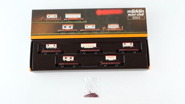 Märklin Z 8664 Zirkuswagen-Set "BARUM" DB