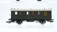 Fleischmann H0 Konvolut Personenwagen 2 x Donnerbüchse 2./3.Kl., Donnerbüchse 3.Kl., Gepäckwagen DRG