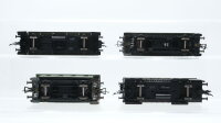 Fleischmann H0 Konvolut Personenwagen 2 x Donnerbüchse 2./3.Kl., Donnerbüchse 3.Kl., Gepäckwagen DRG