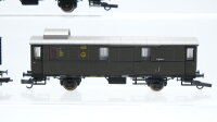 Unbekannt H0 Konvolut Personenwagen 2 x Umbauwagen 3.Kl., Gepäckwagen DRG