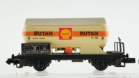 Arnold N Konvolut Güterwagen Kesselwagen "Shell Butan, Ermewa Geneve", Niederbordwagen mit Ladung Bauwagen, Niederbordwagen, Güterzugbegleitwagen DB, DRG, u.a.