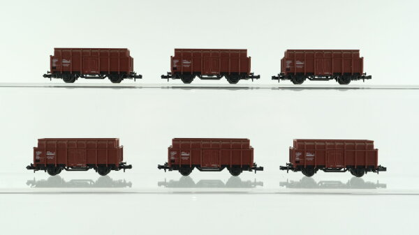 Minitrix N Konvolut Güterwagen 6 x Kokstransportwagen Maximilianshütte DB