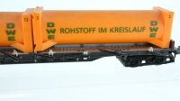 Minitrix N Konvolut Güterwagen Autotransportwagen 2-teilig, Schwerlastwagen mit Ladung, Containerwagen, Kugelsilowagen DB, u.a.