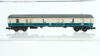 Minitrix N Konvolut Grossraumwagen 1.Kl. 2.Kl. beige-oceanblau Packwagen beige-oceanblau mit Innenbeleuchtung DB