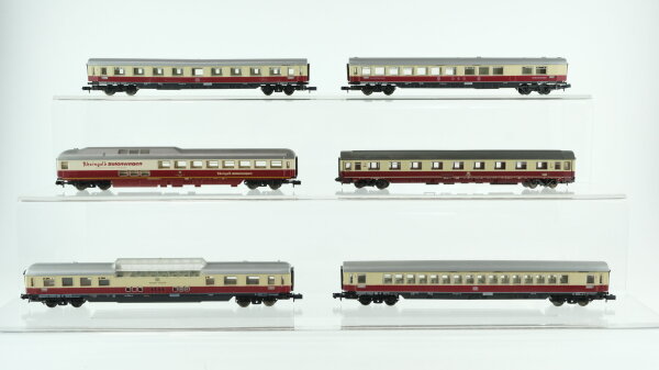 Arnold/Roco N Konvolut "TEE" PAbteilwagen 1.Kl. Grossraumwagen 1.Kl. Speisewagen "DSG" Panoramawagen Salonwagen "Rheingold" DB/u.a.