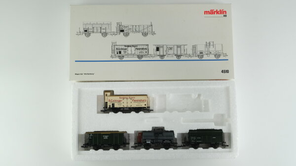 Märklin H0 4510 Wagen-Set "Württemberg" K.W.St.E. (unvollständig)