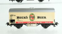 Märklin H0 Konvolut Güterwagen Kühlwagen "Becks Bier, Stuttgarter Hofbräu, Pilsner Urquell" DB, CSD