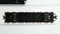 Märklin H0 Konvolut Güterwagen gedeckter Güterwagen "Deutsche Post" Postmuseumswagen 1997, Hochbordwagen mit Bremserhaus, Niederbordwagen mit Bremserbühne, Rungenwagen mit Bremserbühne DB,