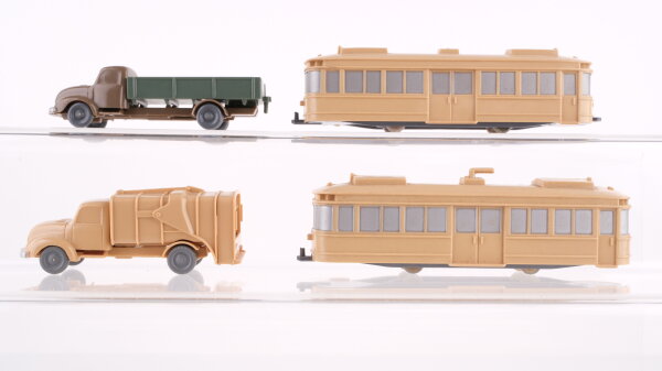 Wiking H0 unverglast Konvolut LKW / Strab