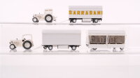 Preiser H0 Zirkuswagen und Trecker weiß, Sarasani