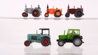 Wiking H0 5 verschiedene Trecker
