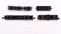 Märklin H0 Konvolut Güterwagen Kesselwagen 4-achsig "Eva, Feldschlösschen Bier", Kühlwagen "Carlsberg", Rungenwagen mit Ladung DB, SBB-CFF, DSB