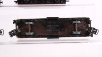 Märklin H0 Konvolut Güterwagen Kesselwagen 4-achsig "Eva, Feldschlösschen Bier", Kühlwagen "Carlsberg", Rungenwagen mit Ladung DB, SBB-CFF, DSB