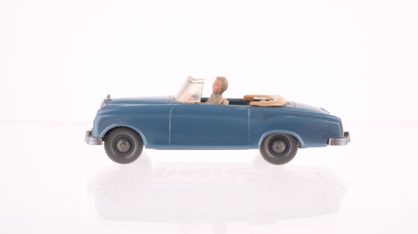 Wiking H0 Mercedes 220 Cabrio mit Figuren blau/beige