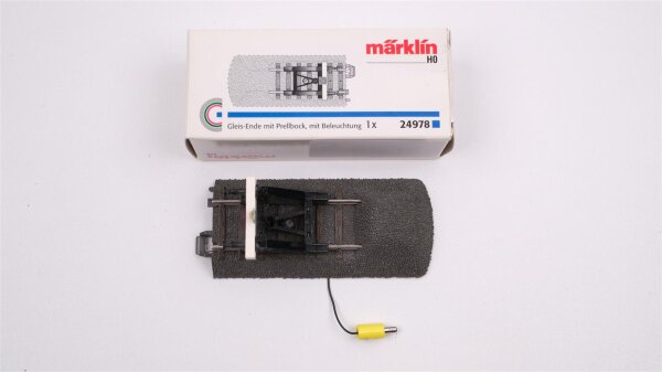 Märklin H0 24978 Gleis-Ende mit Prellbock, mit Beleuchtung