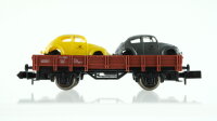 Arnold N 0406 Niederbordwagen mit 2 VW Käfern DB