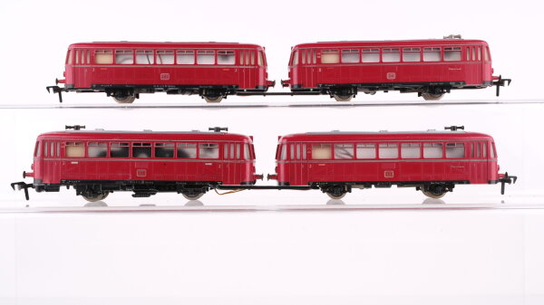 Fleischmann H0 Konvolut Personenwagen 2x Schienenbus Beiwagen (ohne Antrieb) DB
