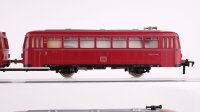 Fleischmann H0 Konvolut Personenwagen 2x Schienenbus Beiwagen (ohne Antrieb) DB
