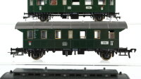 Fleischmann H0 Konvolut Personenwagen Umbauwagen 1.Kl. beleuchtet, Donnerbüchse 2.Kl. beleuchtet, Donnerbüchse 2.Kl.(Made in US Zone) DB, u.a.